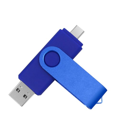 Image of 2 Pack 64GB Pen Drive USBC 2 in 1 USB Flash Drive for Computer and Phone