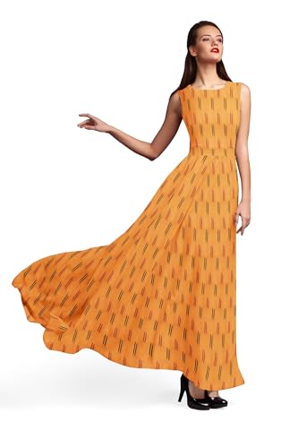 Image of Cotton Pochampally ikat unstitched blouse, Kurthi, long frock fabric material for women (1 meter, 2 meters & 3 meters)