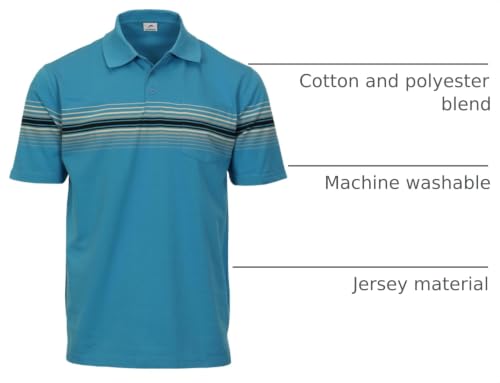 Gioberti Polo para Hombre con Rayas Múltiples y Bolsillo miniatura 4