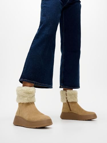 Image of FitFlop Women's F-Mode Suede Flatform Sneaker