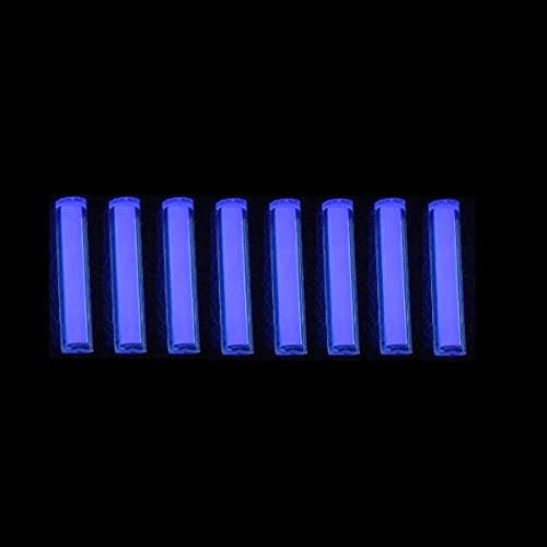 ASRMOLLY 8pcs Glass Luminous Tube, 1.5 * 6mm Luminous Vial Glow rods Made of Rare Earth Materials...