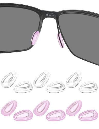 Image of 6 Pairs Replacement Nose Pads for Oakley Feedback OO4079|Holbrook Metal OO4123|Gauge 6 8 OO6038 OO4124|Crosshair