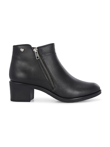 Image of Delize Brown women Mid Heel derby Boots 67123