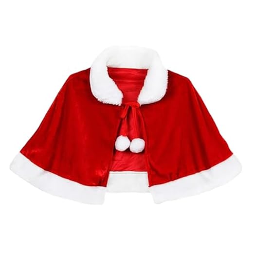 LUYANFX Cape de Noël en Velours Rouge pour Femme Fille, Cape Rouge de Père Noël, Deguisement Mere Noel, Costumes de Cosplay pour Noël, Fête, Carnaval, Anniversaire (Adultes)