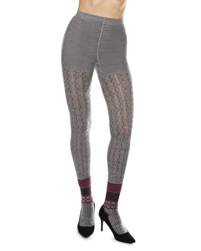 Image of Women's Designernate Cotton Blend Multi-Pattern Sweater Tights
