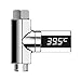 DierCosy LED -Anzeige Duschthermometer, Duschthermometer LED -Anzeige Babybadetemperaturmesser Digital Rotatable Thermometer, Duschtemperaturmesser