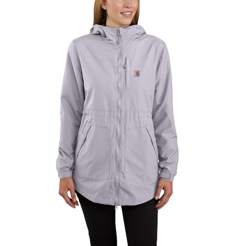Carhartt Women's Rain Defender Relaxed Fit Lightweight Coat, Lilac Haze