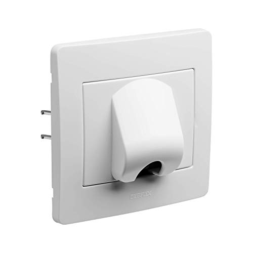 Interrupteur va et vient - encastrable - mural - prise mural - Gamme Diam2 - Sortie De Cable Blanc - 739210 Debflex