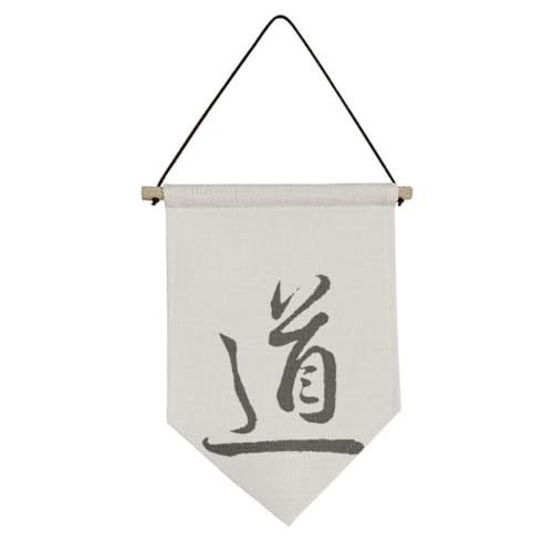 Chine word art deco toile drapeau suspendu pour salon moderne et bureau zen