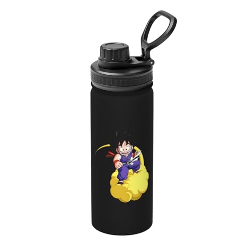 孫悟空 魔法瓶 水筒 スポーツウォーターカップ スポーツボトル 直飲み ステンレス マグ ボトル 大容量 ポータブル こぼれ防止 持ち手付き 真空断熱 持ち運びが簡単 保温保冷 アウトドア 登山 自転車 遠足 男女兼用 18oz