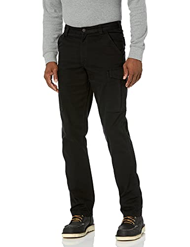 Carhartt Men's Rugged Flex Relaxed Fit Canvas Cargo Work Pant, Black, 38 x 34 – Ansicht 2