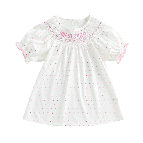 FIOMVA Big Sister Little Sister Matching Outfit Big Sis Little Sis Matching Outfit Big Sis Lil Sis Dress Girl Summer Clothes