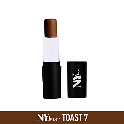 Image of NY Bae All In One Stick - Foundation Concealer Contour Color Corrector Stick | Flawless Texture, Natural Finish | For Dark Skin - Roaming in Roosevelt - Toast 7