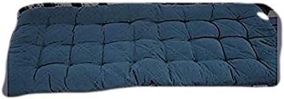 Ofit Quilted Micro Suede Bench Cover Indoor ONLY NO Filling (17x40(Cover), Navy)