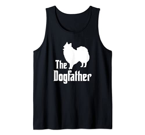 The Dogfather - funny dog gift, funny Japanese Spitz Tank Top, Black