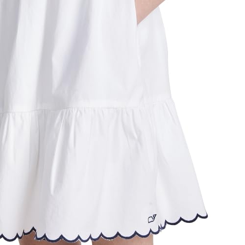 vineyard vines Girls' Poplin Scallop Dress4