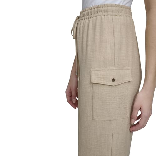 Calvin Klein Women's Woven Pull on Wide Leg Pant4