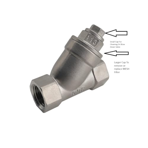 Guardian 06S011N03114 1 1/4 Inch Y Strainer Stainless Steel 316 800 Psi Wog 20 Mesh thumb #2