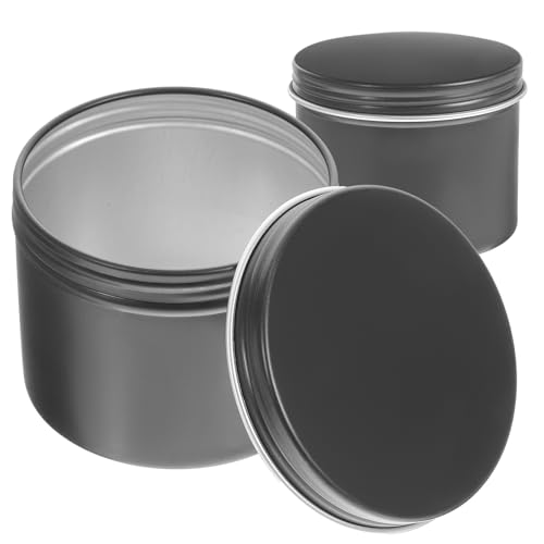 Abaodam Boîtes de Conservation en Aluminium Rondes 120ml 4 Pièces, Légères et Pratiques pour DIY Bougies et Stockage de Thé en Voyage