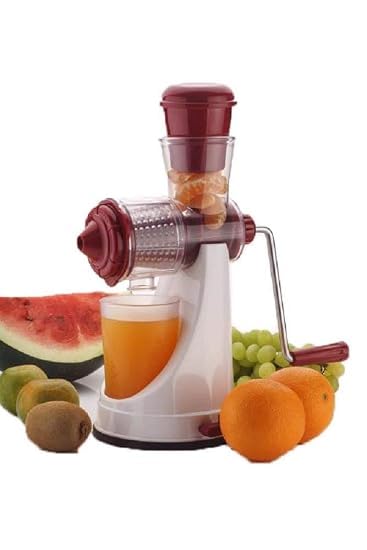 Image of Portable Plastic Juicer Machine for Home, Juicer Hand for Vegetables with Steel Handle Vacuum Locking System, Shake, Fruit Machine for All Fruits (Multi1)