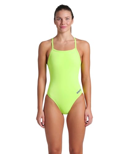 Image of Arena Women's Solid Team Swimsuit Challenge Back MaxLife Open Back Bathing Suit Athletic Swimwear