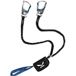 SALEWA Set Via Ferrata Premium Attac Accesorio par...: La versión original del clásico de Salewa: juego de vía ferrata compacto (540 g) con robustos mosquetones Attac y cordón de cinta resistente a la abrasión para la máxima seguridad Mosquetones Attac de cierre automático con mecanismo inteligente de ap...