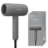 SALONIA サロニア スムースシャイン ドライヤー 大風量 速乾 軽量 ヘアドライヤー グレー【Amazon.co.jp限定】