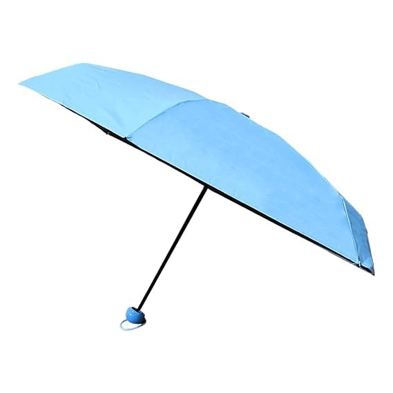 Compact 5-Fold Travel Umbrella with Capsule Case | Manual Open Windproof Folding Umbrella for Men & Women | Portable Rain Umbrella for Daily Use & Travel-image-37