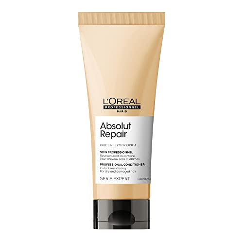 LOréal Professionnel Conditioner With Protein And Gold Quinoa for Dry And Damaged Hair Serie Expert Absolut Repair