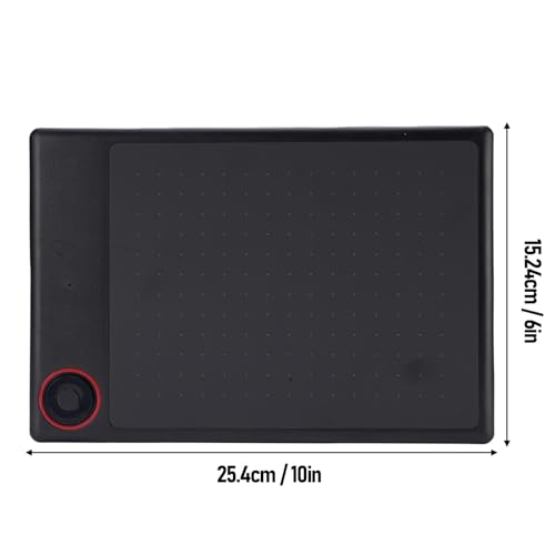 Tableta digitalizadora Jectse para dibujo, 10 x 6 pulgadas, con lápiz de 8192 niveles de sensibilidad a la presión, tableta digital para pintura y juegos miniatura 7