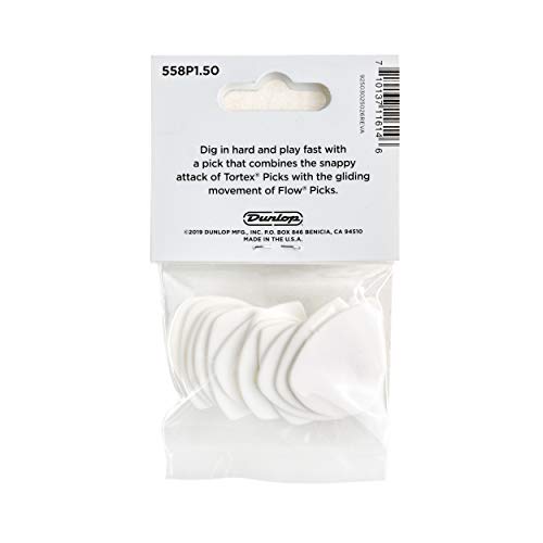 Dunlop 558P150 Médiators Tortex Flow Standard 1,50mm sachet de 12 - Les Beatles, Paul McCartney, John Lennon, RIngo Starr, George Harrison Dunlop 558P150 Médiators Tortex Flow Standard 1,50mm sachet de 12 – Image 5