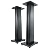 2 rockville ss36b premium black wood grain 36 home speaker stands up to 100lbs  urban country home decor