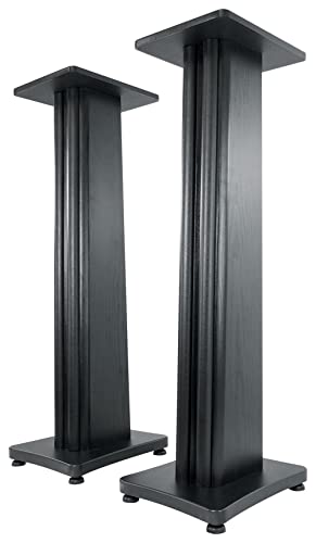 2-Rockville-SS36B-Premium-Black-Wood-Grain-36-Home-Speaker-Stands-Up-to-100Lbs 2 Rockville SS36B Premium Black Wood Grain 36 Home Speaker Stands Up to 100Lbs