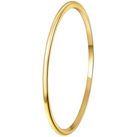 CROWNAL Tungsten Carbide 1mm 2mm 3mm 4mm 5mm 6mm 7mm 8mm White Gold Black Rose Gold Polished Classic Dome Wedding Ring, Yellow,Gold,Silver,Rose,Tungsten, tungsten Cover