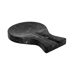 RADICALn Spoon Rest Handmade Marble Black Spatula Fork Ladle Utensil Rest – Non Wood Non Metal Cooking Spoon Organizer…