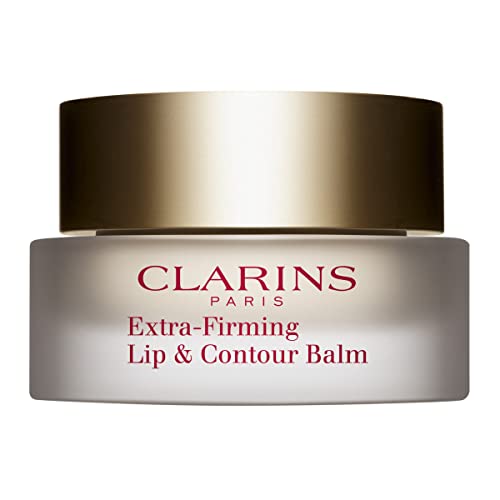 Clarins Extra-Firming Lip and Contour Balm | Deeply Hydrates, Softens and Repairs Dry, Chapped Lips | Visibly Smoothes Fine Lines and Wrinkles | Rich In Vitamin E and Antioxidants | 0.5 Ounces