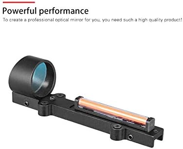 Miniatura 5 de Vista de punto rojo de fibra rojaverde 1x28 Colimator Sight Fit Shotguns Rib Rail Vent RibRail Screw Mount funciona sin batería