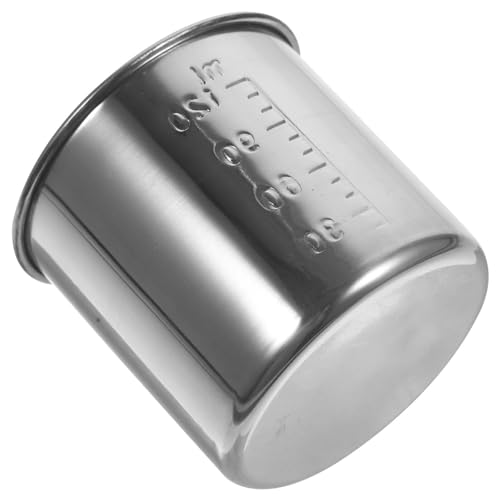 Zerodeko Reis-Messbecher Reiskocher-Ersatzbecher Edelstahl-Reismesser Japanischer Reiskocher Messwerkzeug Mund Abgestufte Becher Für Heimküchen-Kochgeschirr