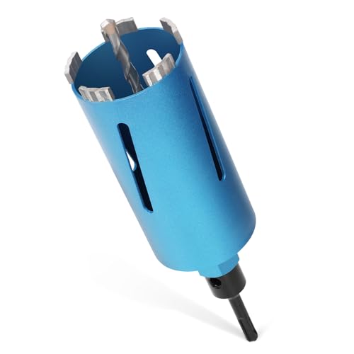 XIIW M22 Diamond Core Drill Bit Socket Countersink, 10 mm Turbo, L 200 mm, Diameter 82 mm, SDS-Plus Adapter