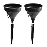 2 Stück Trichter mit Schlauch - Benzin Trichter mit Abnehmbaren Aufsätzen, Filter für Motorrad Wasser Öl, Landmaschine, Automobil, Schnelle Filtration