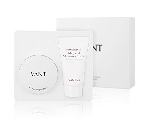 VANT36.5 Air touch CC Cushion + Puff + Advanced Moisture Cream Set (2016 New) (#23 Natural Beige Set) by VANT