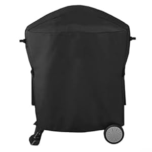 Für Weber Q1000 Q2000 Series Grillabdeckung, wasserdichtes 210D Oxford-Tuch, robuster Gasgrillschutz, staubschmutzabweisend, Grillfolie für Outdoor, Grill, Regen, Schnee