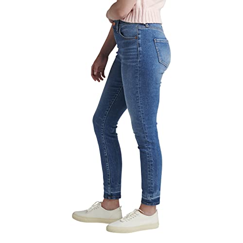 JAG Jeans Women's Valentina High Rise Skinny Pull-on Jeans-Legacy, Atlanta Blue, 82