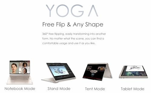 Image of Lenovo - Yoga 9i 2-in-1 14 inch 2.8K OLED Touch Laptop with Pen - Intel Evo Core i7-1360P - Thunderbolt 4 - Wi-Fi 6E - MIL-STD-810H Win11 W /65W GaN Fast Charger(16GB RAM | 1TB PCIe SSD) (16-1TB SSD)