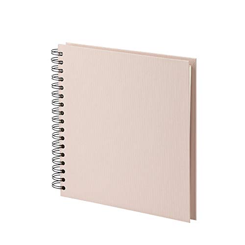 Rössler 1329452586 S.O.H.O. Wire-O Album photo 230 x 230 mm, 60 pages, blanc cassé, powder