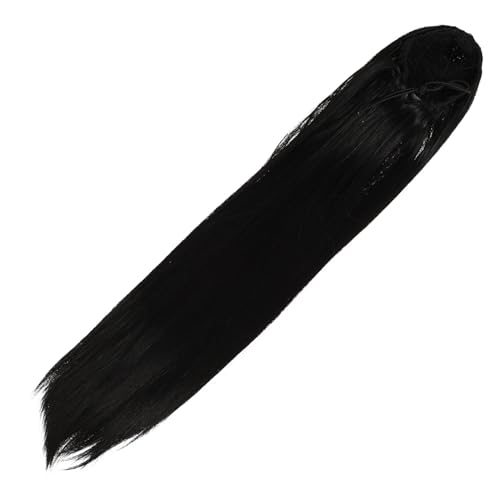 Extensions de cheveux naturelles queue de cheval postiche ponytail synthétique anti-frisotis