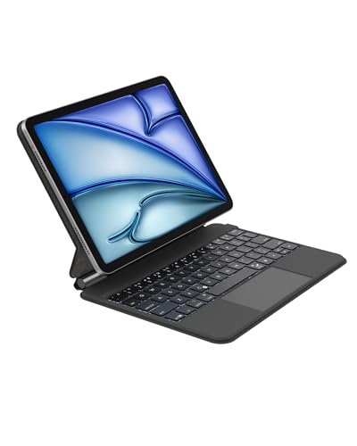 Image of Belkin Pro Keyboard Case w /Magnetic Stand, Backlit Bluetooth Keyboard, Multi-Gesture Controls, Magnetic Apple Pencil Storage Compatibility, & Multimedia Keys for iPad Air 10.9 inch & iPad Pro 11 inch - Black