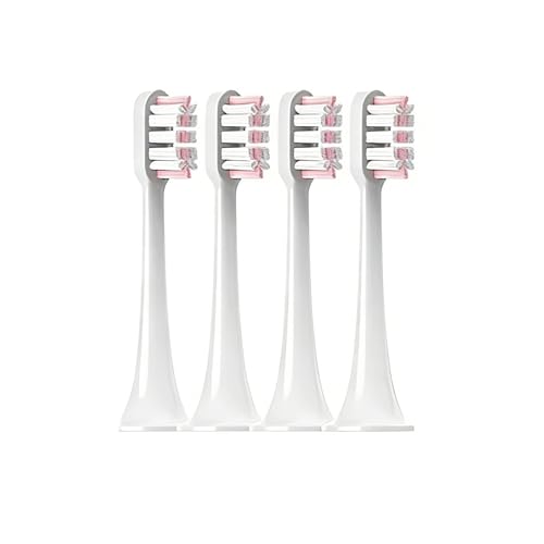Replacement Brush Heads�CCompatibility For xiaomi Mijia T300/T500/T700 Sonic Toothbrush Soft Bristle Nozzles with Caps Sealed Pac