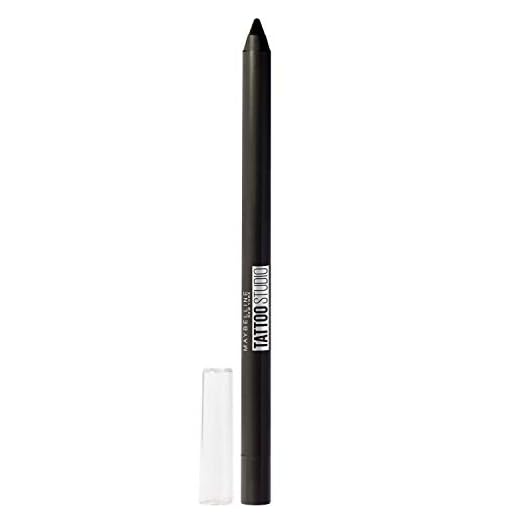 Maybelline New York, Tattoo Liner, Lápiz de Ojos Semi-permanente, Waterproof, No transferible, Tono: 900 Deep Onyx, Negro, 1.3 gr