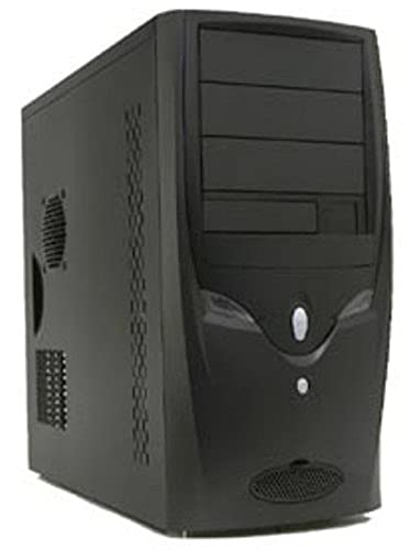 Boîtier informatique ATX noir 6 baies pour installer un ordinateur de bureau à la maison